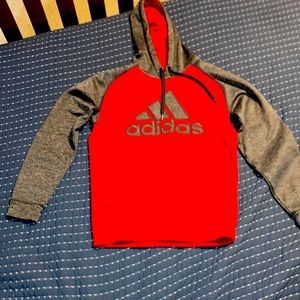 red and grey adidas
